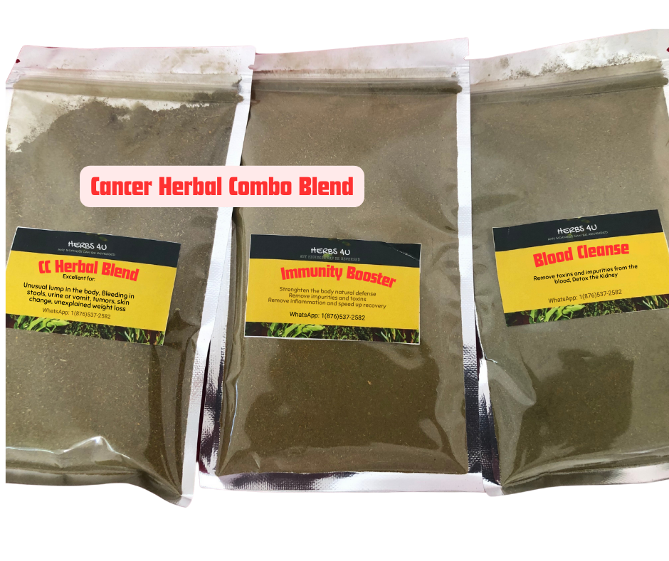 Stomach, Bladder, Lungs, Breast, Skin, Prostate, Brain and Cancer herbal Combo