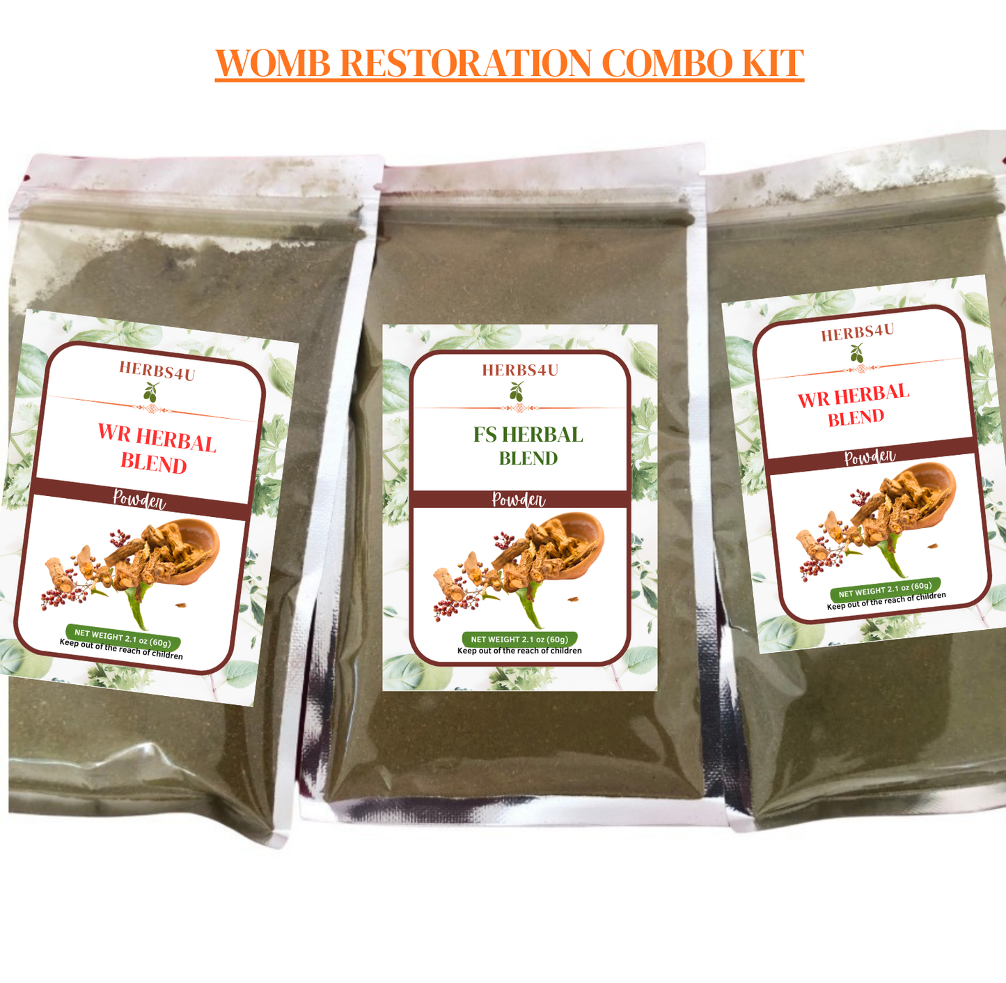 Womb Restoration combo kit (Fibroids,Irregular Periods, Blocktube, Cysts)